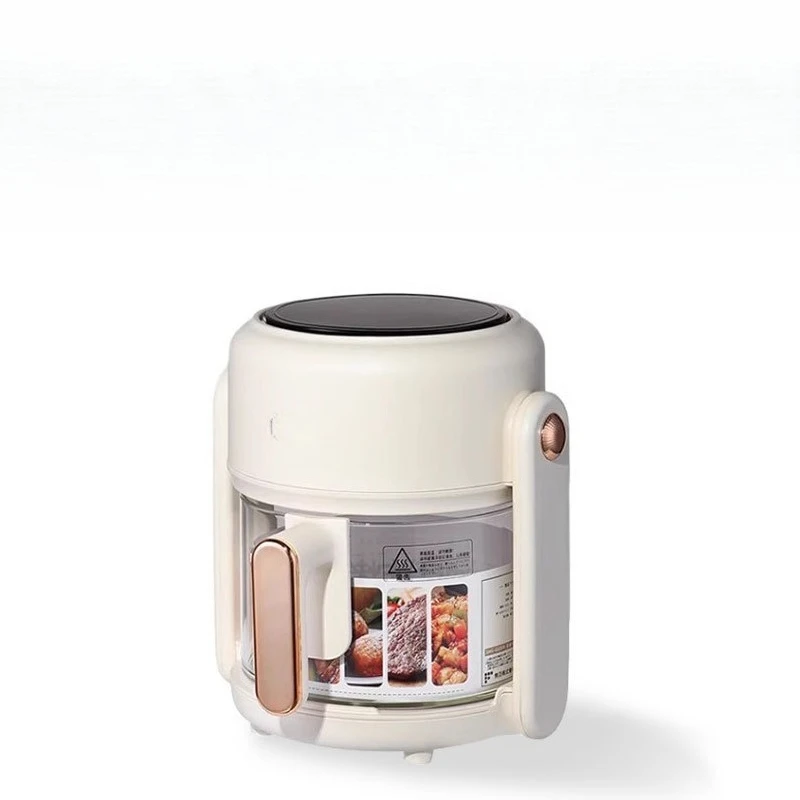 Household visual air fryer panoramic glass uncoated less fumes fryer 3.5L