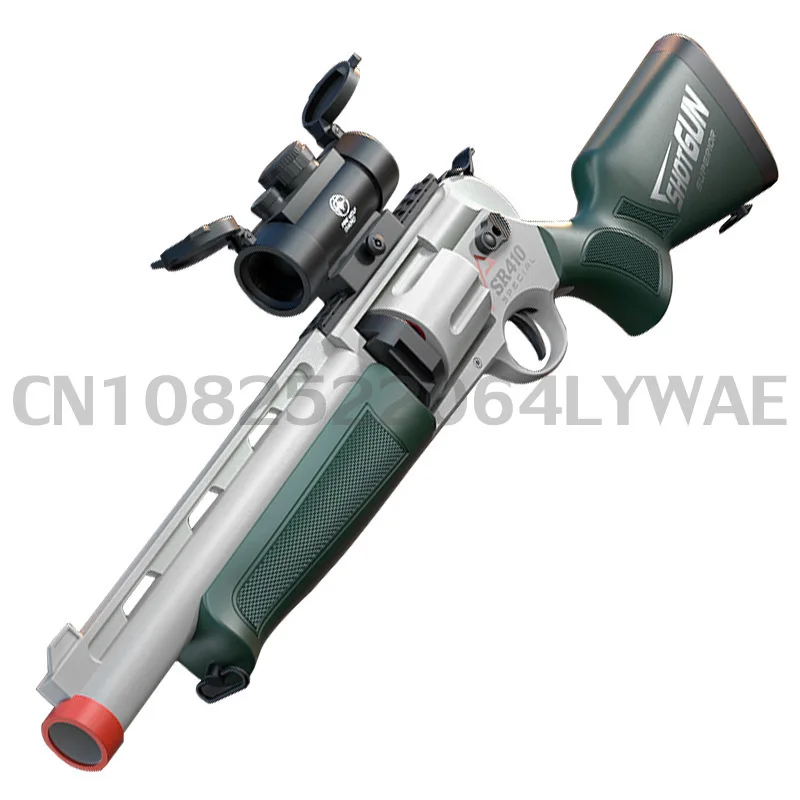 Shell Throwing Airsoft Rifle Toy Guns for Boy Foam Blaster Enhanced Revolver Outdoor CS Soft Bullet Toy Kids 2024 Christmas Gift