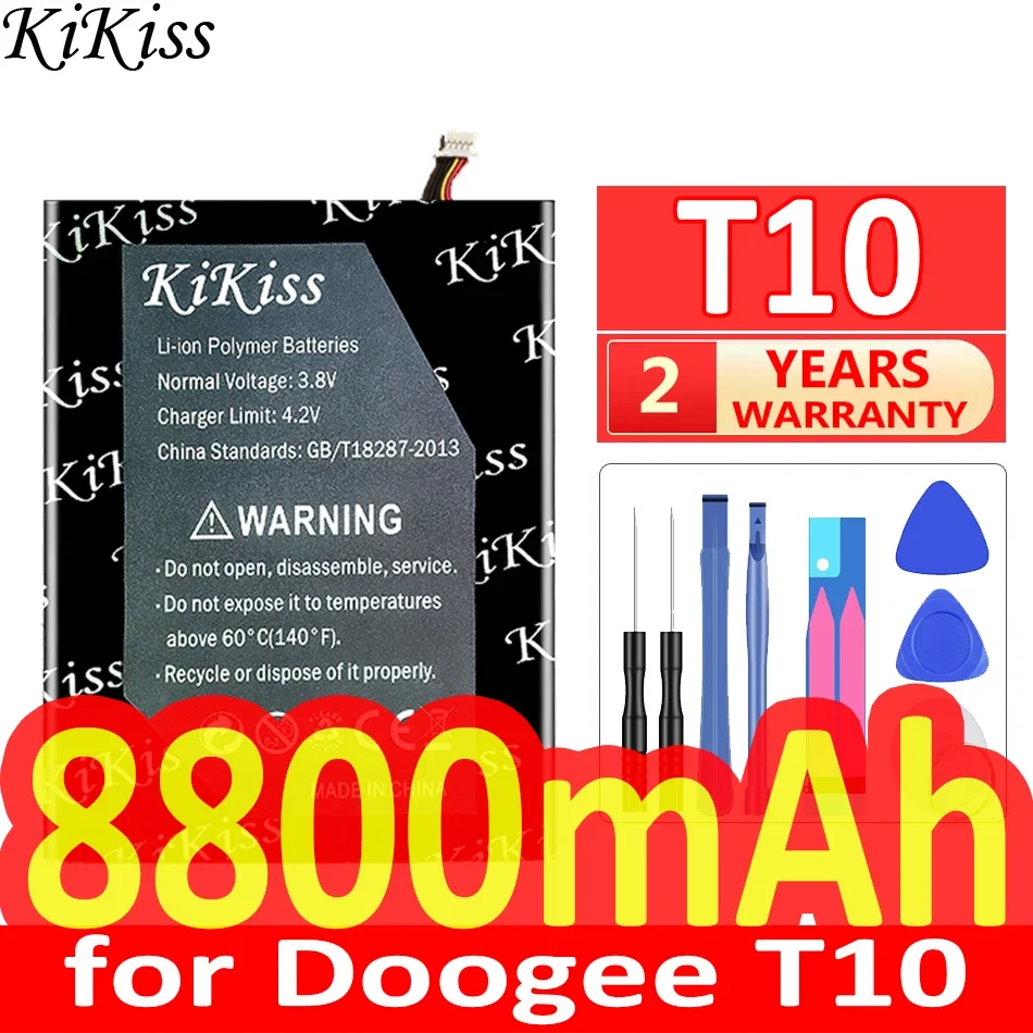 

8800mah KiKiss Powerful Battery 32108145 for Doogee T10 Bateria