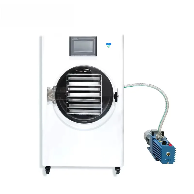 Small Scale Vacuum Freeze Dryer Lyophilizer Machine for Home Commercial Use Fruit Vegetable Candy Drying