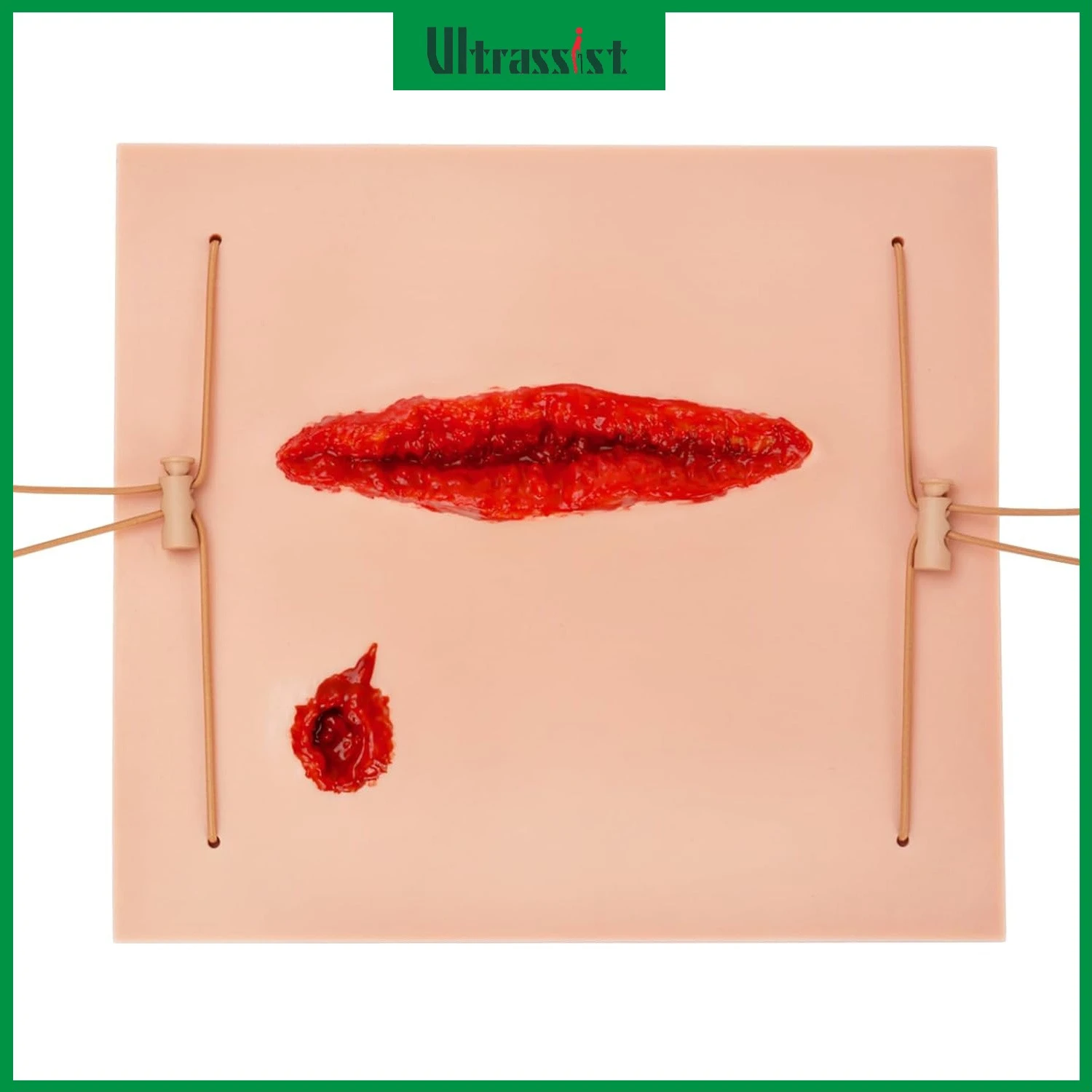 Ultrassist Laceration & Bullet Wound Model Wearable Wound Packing Simulator for Medical Student Education Packing Training