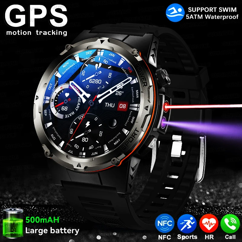 

Новинка 2023 года для Xiaomi GPS, спортивные умные часы 10 АТМ, водонепроницаемые, двухдиапазонные, GNSS, компас, высотомер, умные часы военного класса