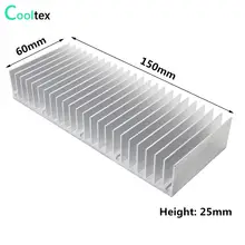 Aluminum LED Heatsink 150x60x25mm #4