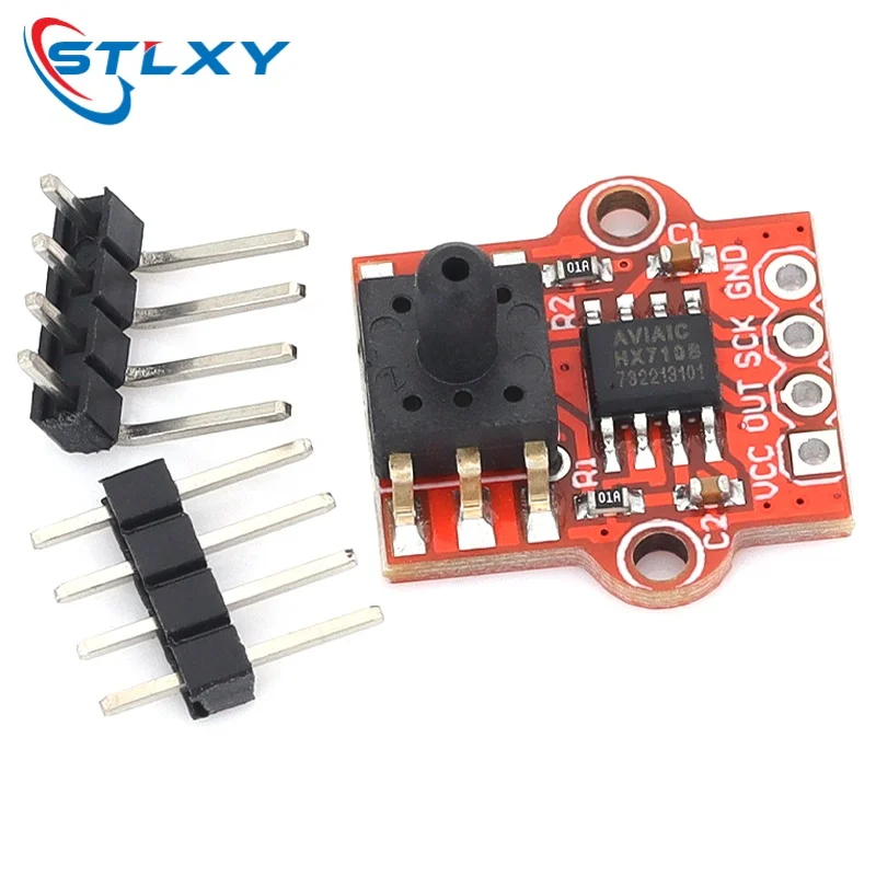 Stlxy 0-40KPa Digital Barometric Air Pressure Module Connect DC 3.3V 5V 2.5mm Soft Tube For Arduino