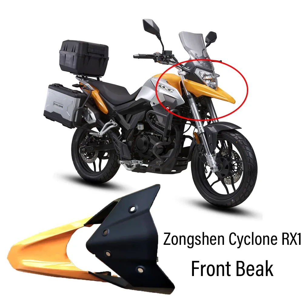 

Motorcycle Accessories Front Fender Mudguard Beak Cowl Guard Extension Wheel Cover Fairing For Zongshen Cyclone RX1 ZONGSHEN RX1