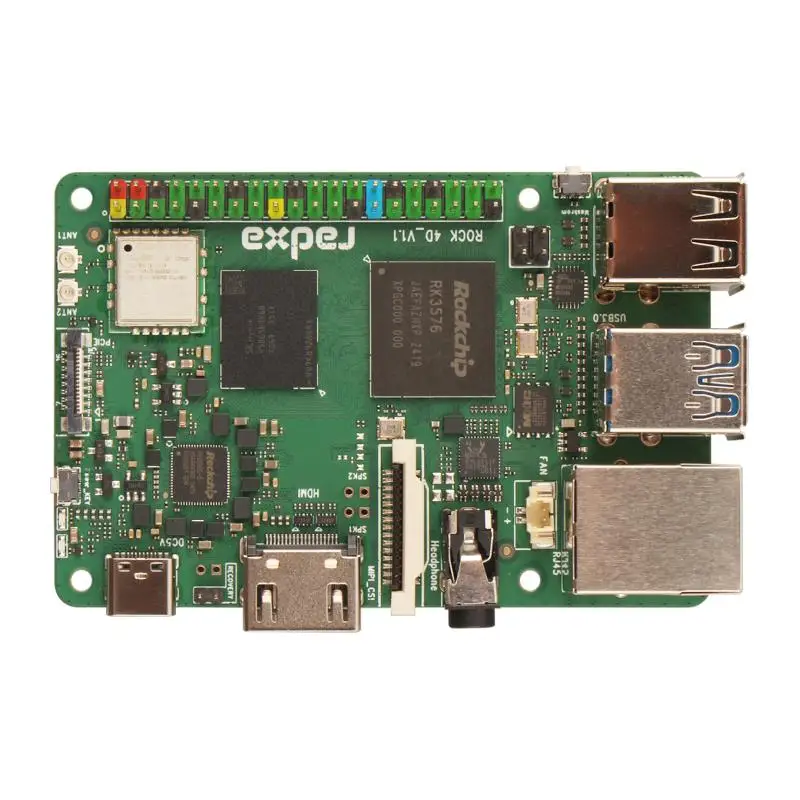 Radxa Rock 4 d Development Board, Rk3576 Chip,single-board Computer ( Designed for Computing 4k Output Lpddr5 Memory
