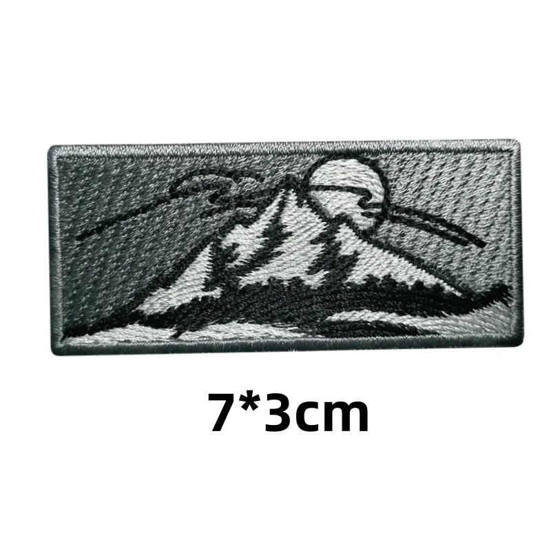 Decal in the Siberian Mountains Morale Tactical Patches Embroidery Hook&Loop Patch Military Chevron Badge Backpack Stickers