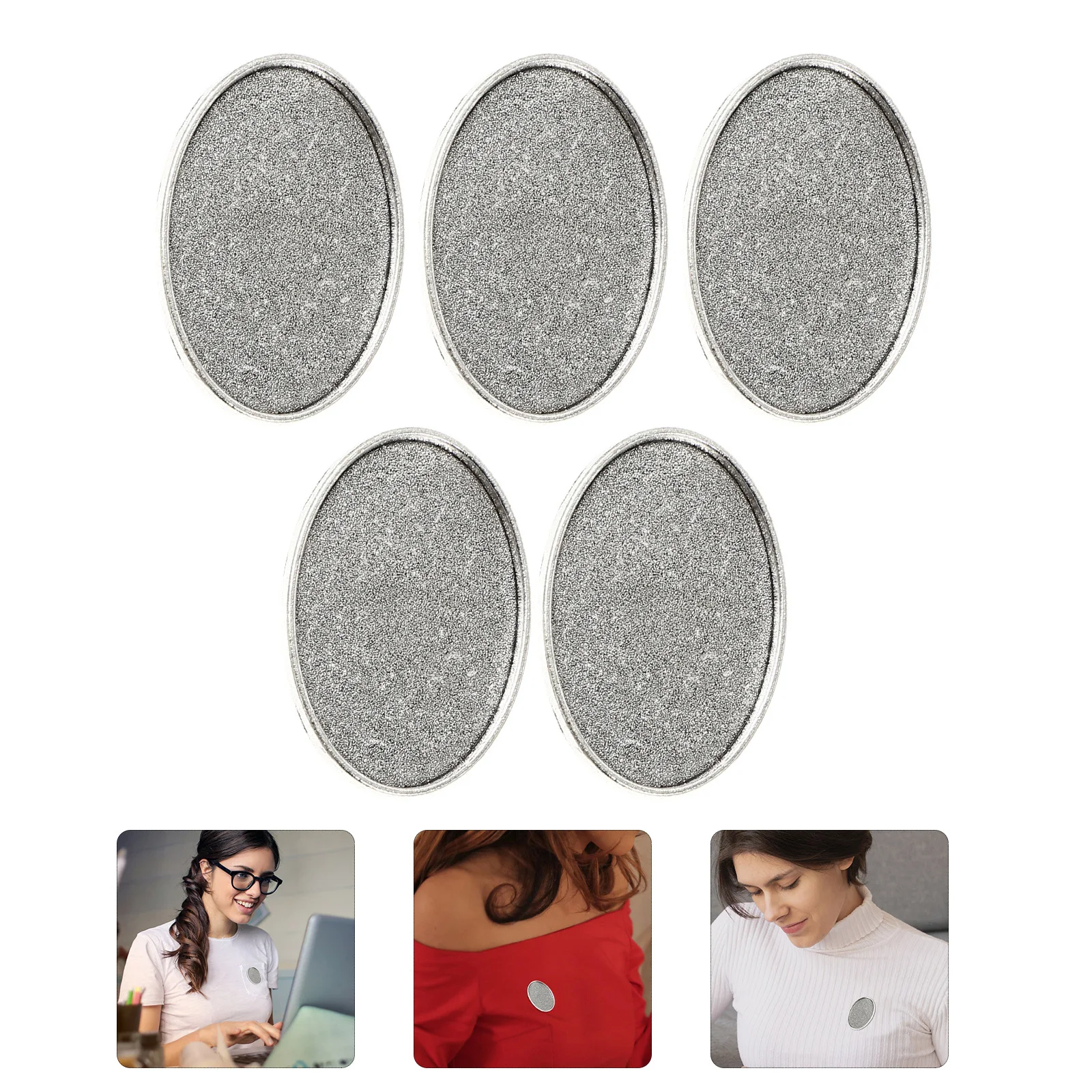 5pcs 25Mm Chest Pin Accessories Diy Alloy Base Tray Hollow Round Bezel For Jewelry Making Crafts Resin Cameo Bracelets