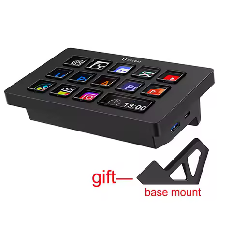 Ulanzi D200H Deck Dock AI-Powered Office Streaming Controller for Computer Fill Light for Intelligent Live broadcast Room