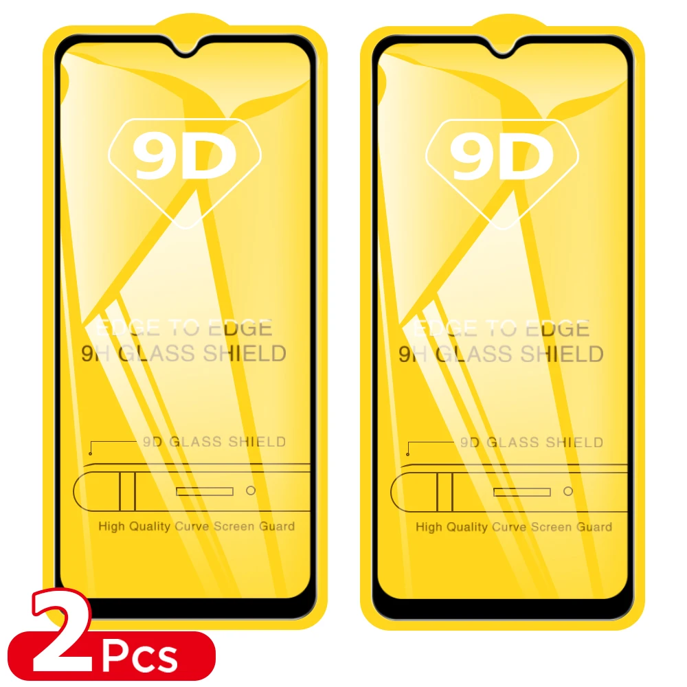 2PCS 9D Tempered Glass For Samsung Galaxy A55 5G A35 A54 A15 A25 A34 A24 A14 A53 A33 A52 A52S A32 A13 A12 5G Screen Protector