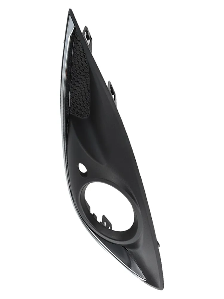 Black Fog Light Grill Cover Direct Installation Made Of ABS Material Non-deformed Structure For Vauxhall Corsa D