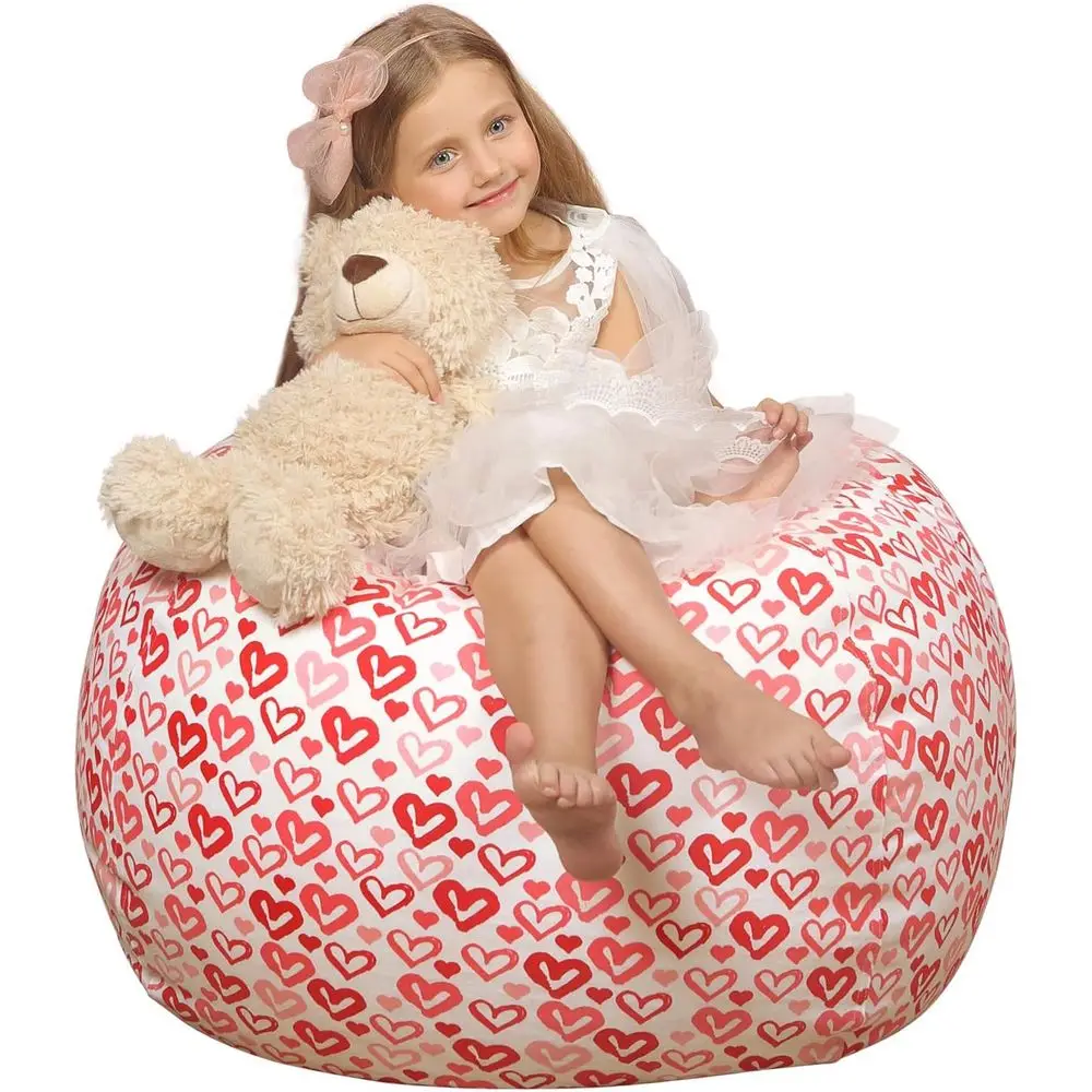 

Чехол на стул-мешок WEKAPO для хранения чучел животных для детей | Набивная погремушка на молнии для организации детских плюшевых игрушек, большая