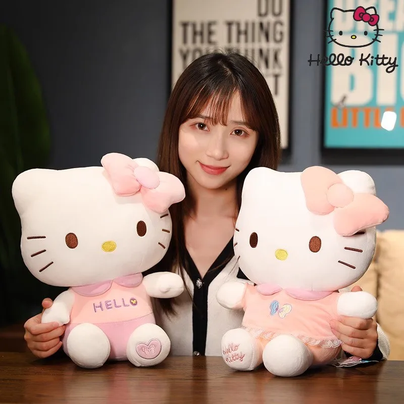 

Sanrio Hello Kitty Butterfly Dress Stuffed Toys Cute Plush Toys Kawaii Baby Gifts Cartoon Dolls Birthday Party Gift For Kid Girl