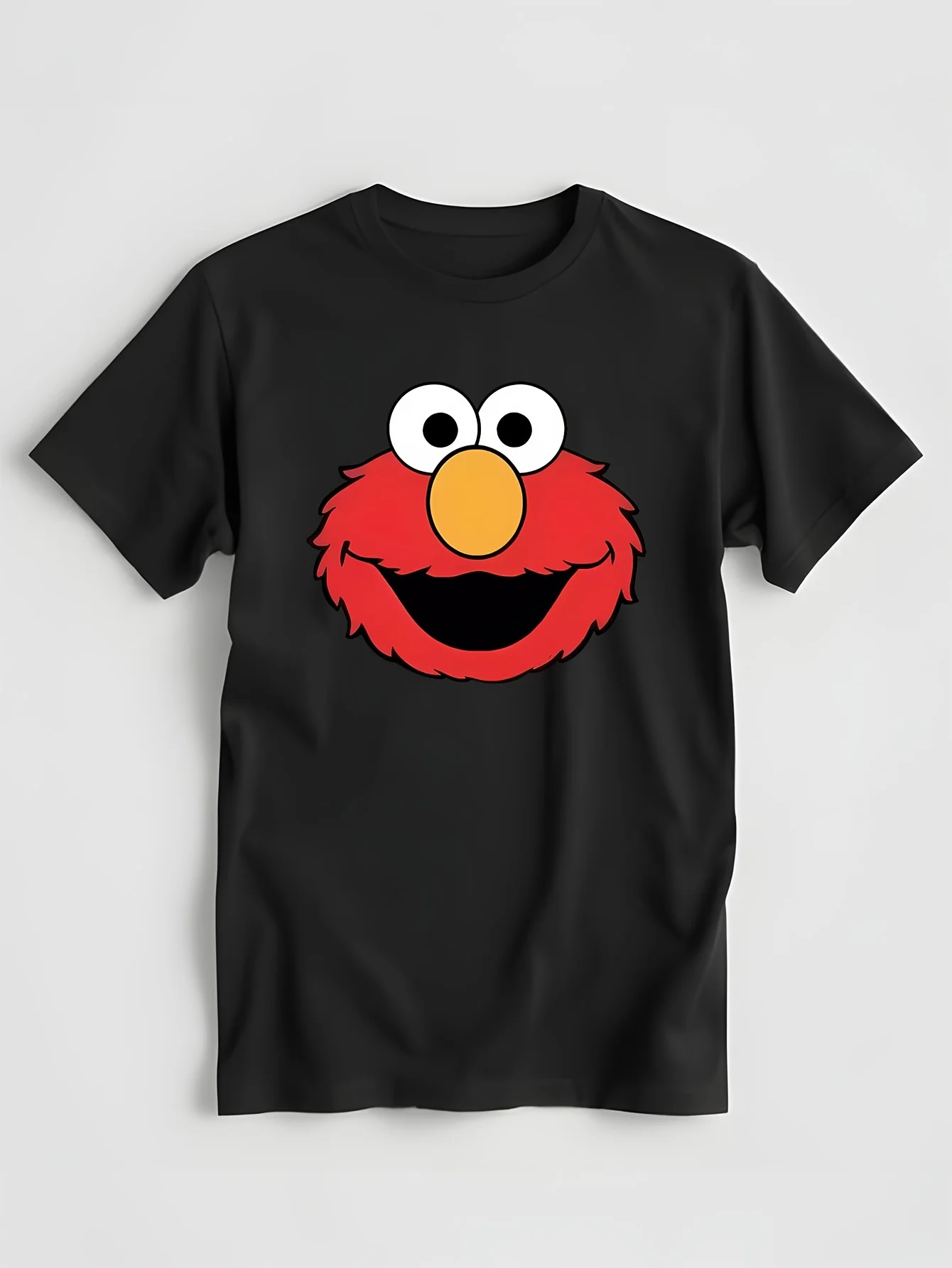 New Sesam Street Elmo Face 2024 Funny Men T-shirt - Joke Gift