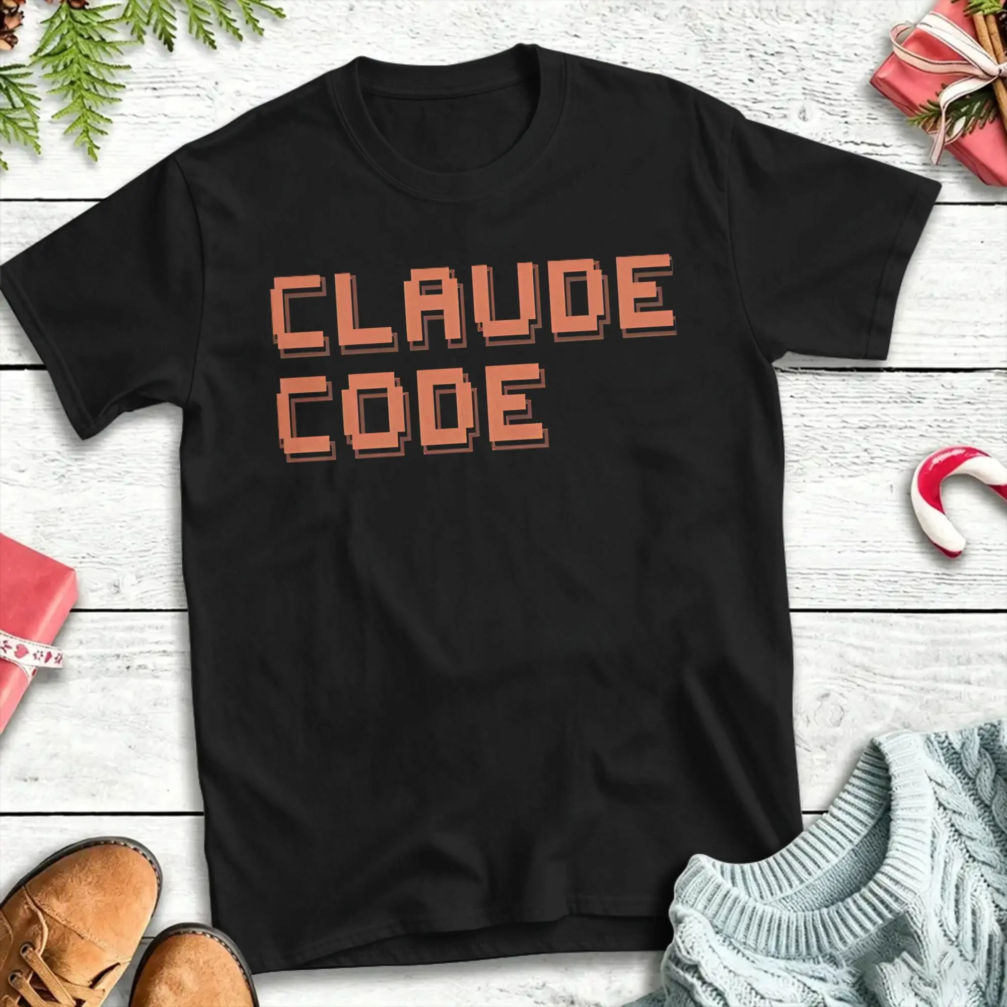 Harajuku T Shirt Beach Claude Code Hipster T-Shirts  Cotton Tshirt for Man Y2K Funny Cheap Print Short Sleeve Tees