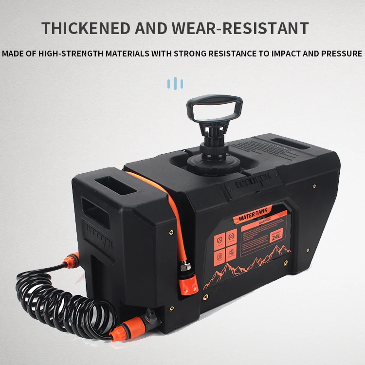 

Портативный душ на 24 л с перезаряжаемым насосом высокого давления, полный комплект для аварийного выживания в кемпинге