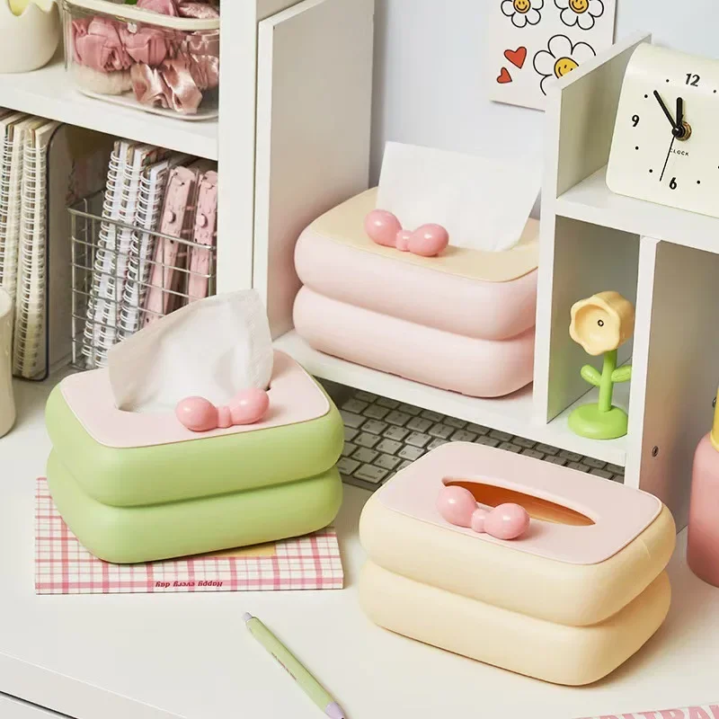 

Cute Tissue Box for Living Room Decoration Dispenser Desktop Paper Storage Holder Car Tissue Organizer Napkin Holder Wholesales