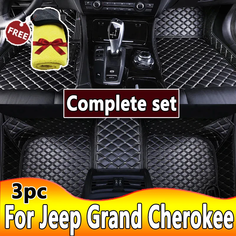 Car Floor Mats For Jeep Grand Cherokee WJ 1999 2000 2001 2002 2003 2004 Leather Mat Covers Floors Car Accessories Tapis Voiture