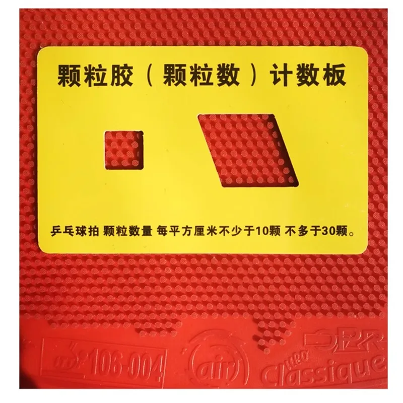Table Tennis Long Pips Rubber Measuring Card Table Tennis Rubber Pips Count Measure Gauge Rubber Specification Measuring Caliper