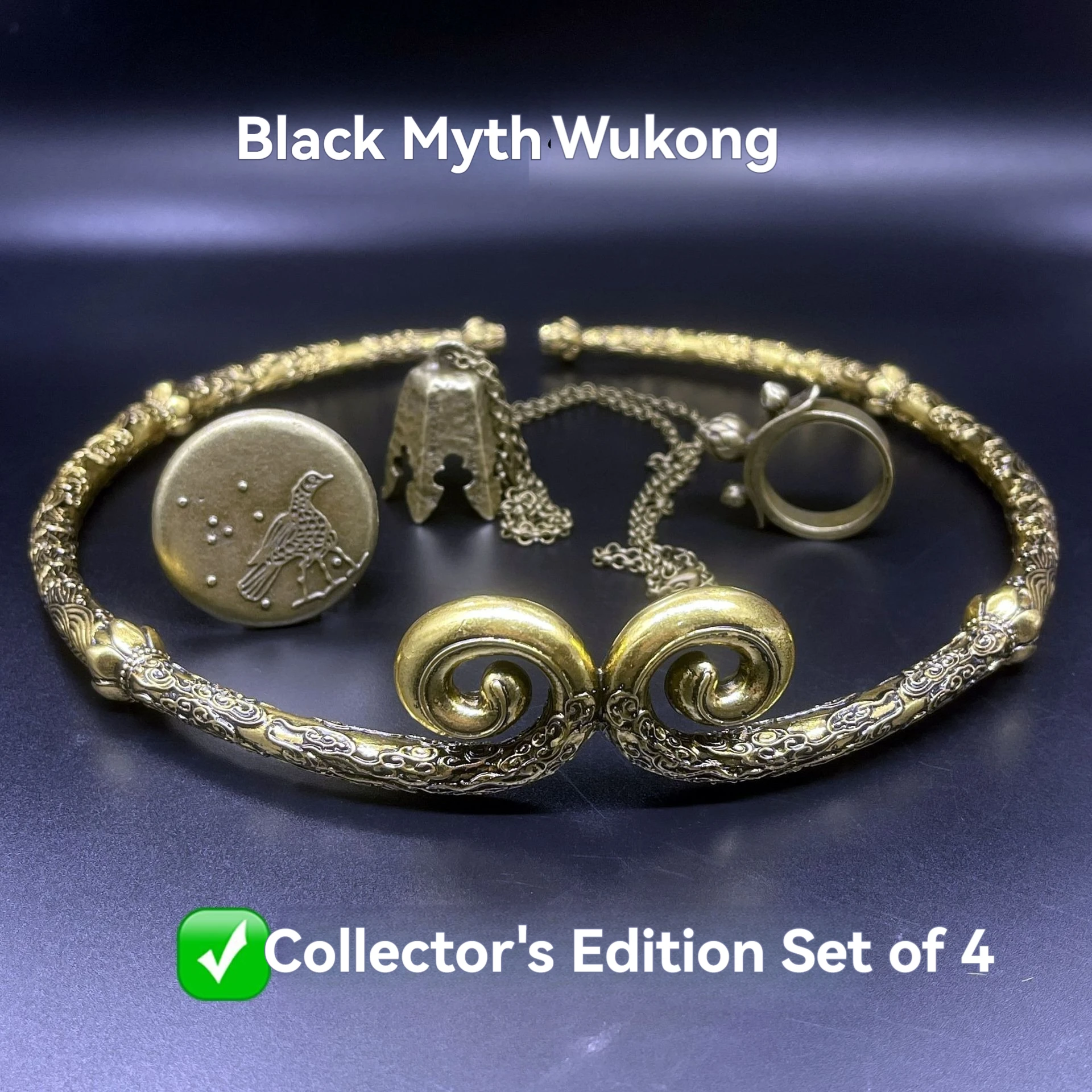 

Черный миф WuKong Game Аниме Модель Опора Экшн Реплика Золотой обруч Фигурка Коллекционные периферийные устройства Детский подарок Cos Игрушка Реквизит Палка