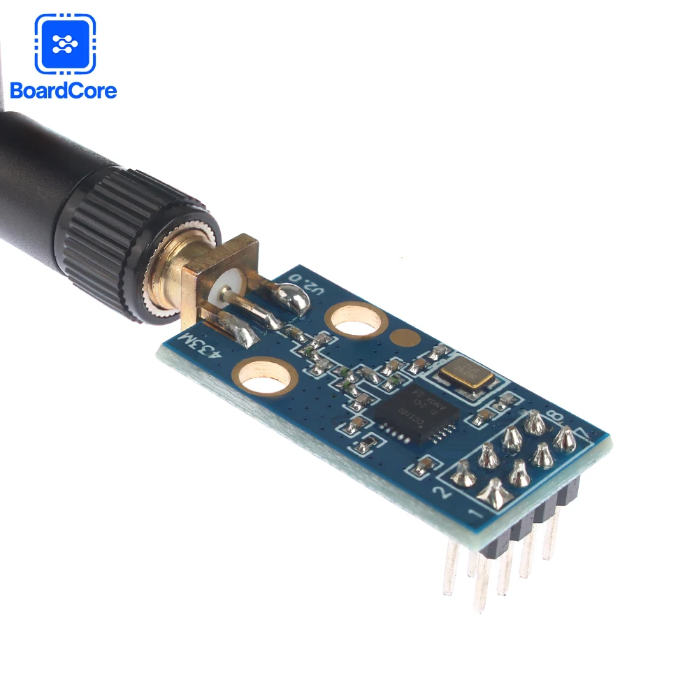 1set Modul Transmisi Digital CC1101 Modul Transceiver Nirkabel 433M dengan Koneksi Antena SMA