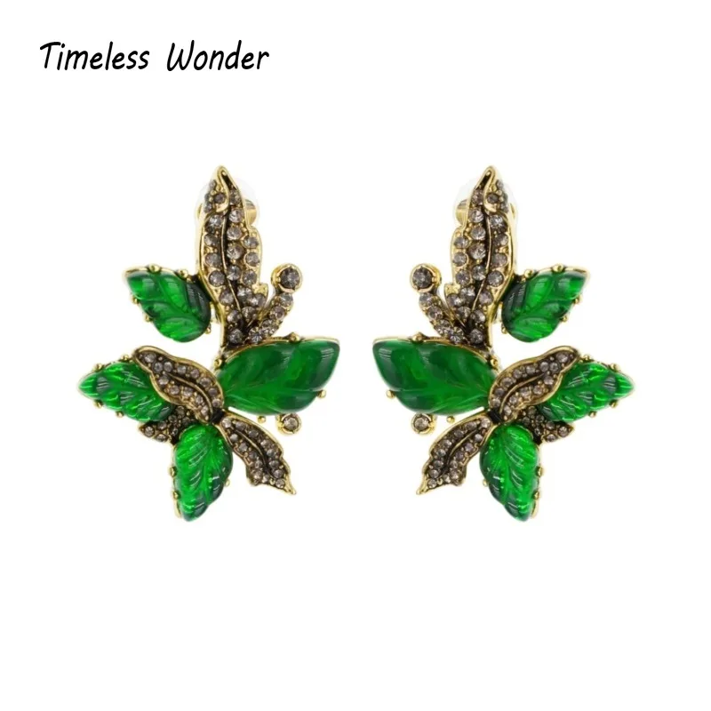 

Timeless Wonder Fancy Zircon Geo Resin Floral Stud Earrings for Women Designer Jewelry Gift Brincos Trendy Top Mix Rare 3232