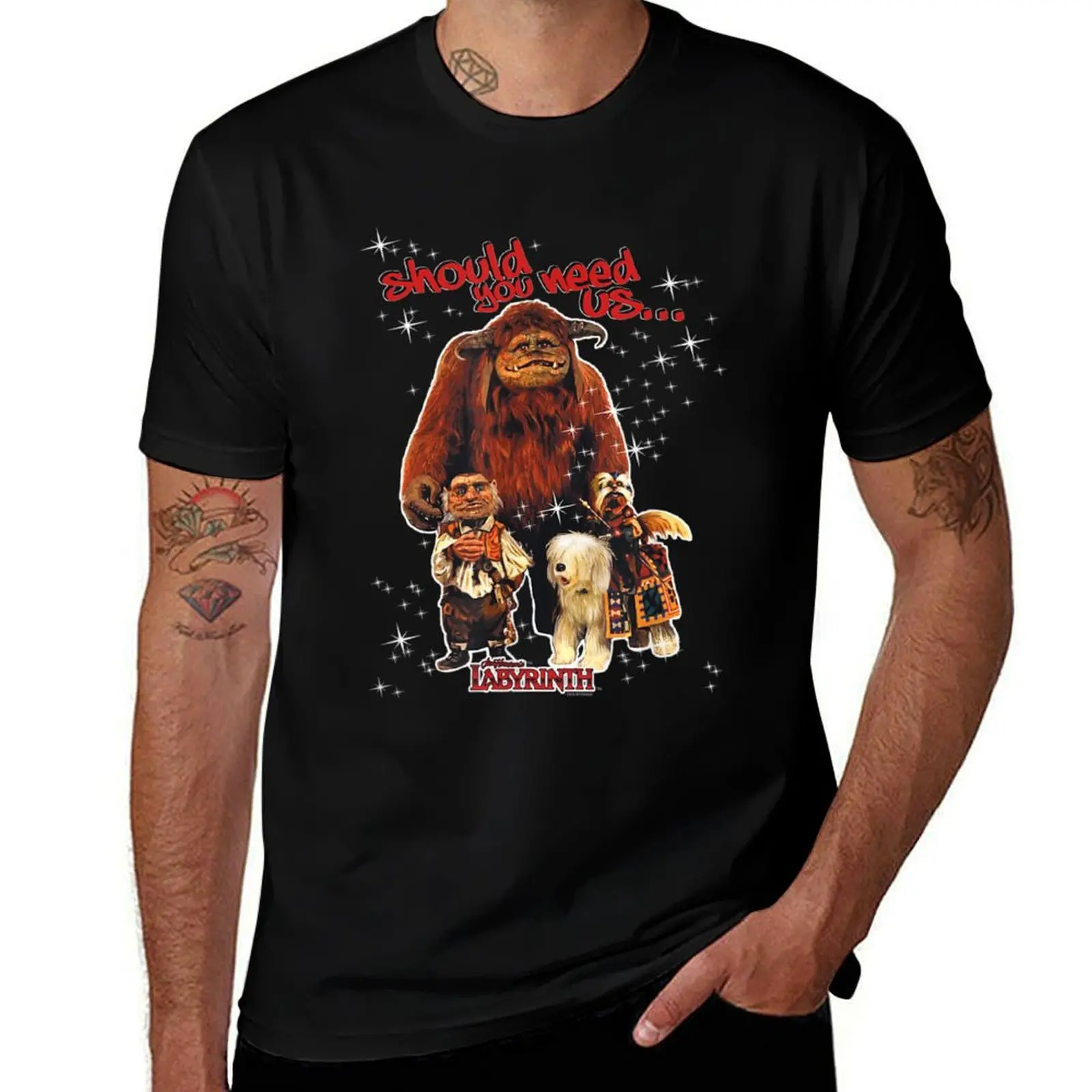 

Labyrinth Should You Need Us T-Shirt animal prinfor boys anime stuff anime figures mens fashion
