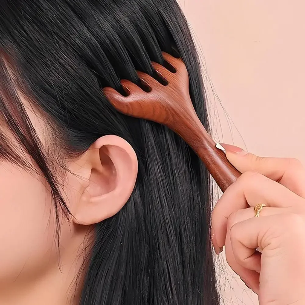 Anti-static Double Headed Massage Comb Unblock Meridians Blood Circulation Meridian Massage Comb Scraping Hair Comb Daily