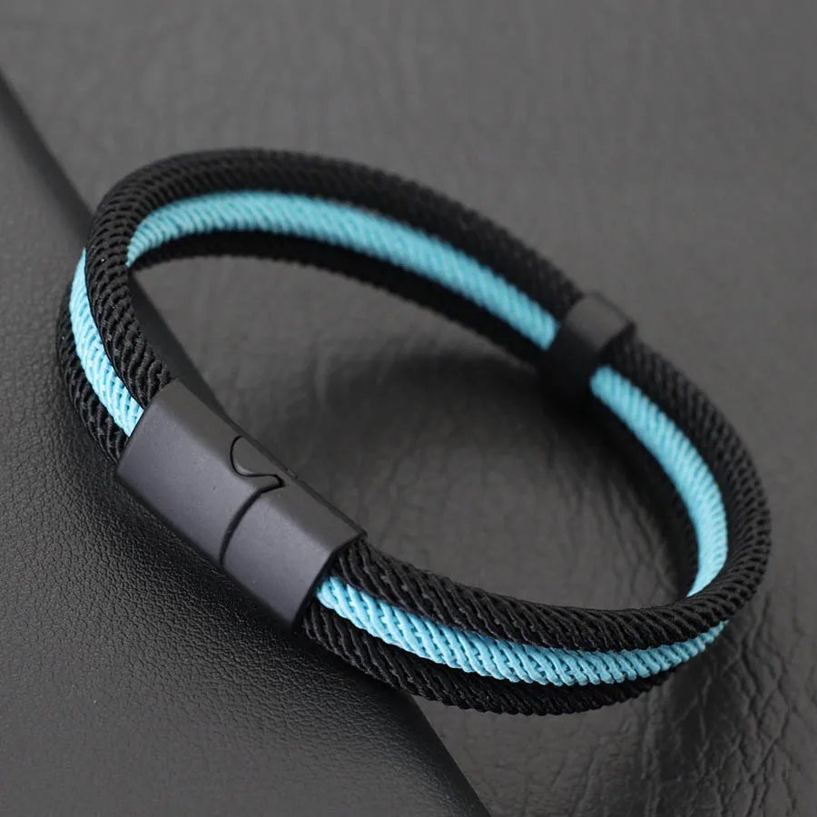 Novel Grade A Milan Rope Bracelet For Men Detachable Magnetic Buckle Outdoor Sports Camping Braslet Casual Accessories Pulseria