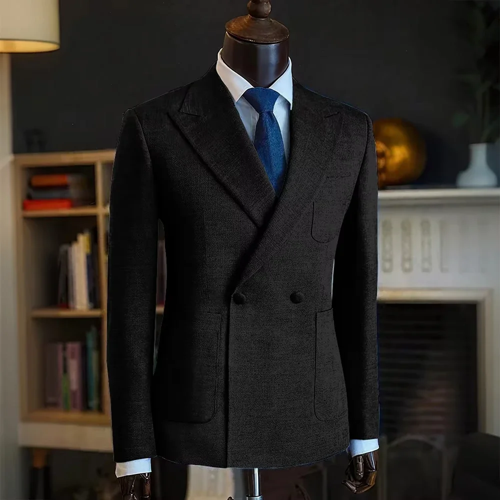 Luxury Only Men's Blazer 1 PCS Suit Jacket Single Breasted Classic Formal Occasion High-Quality Male Clothing Sport Coats