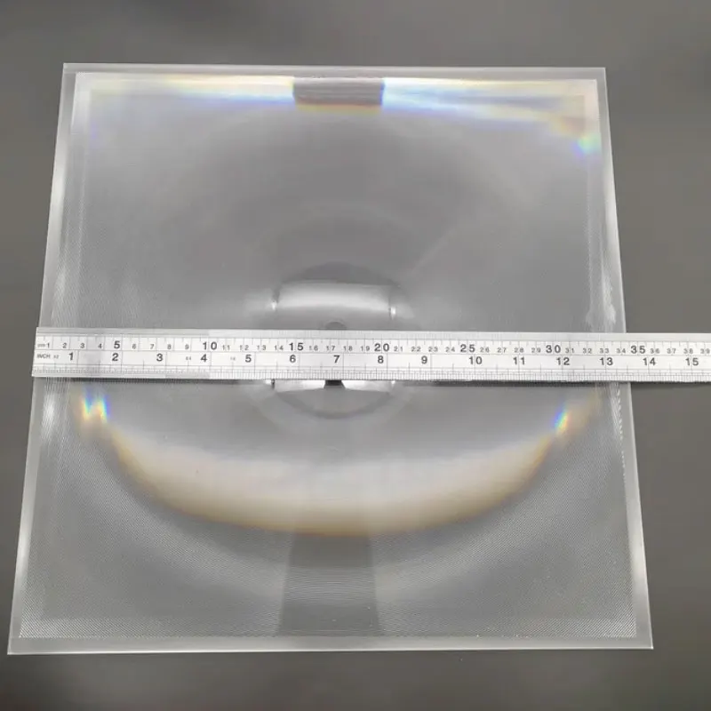 345x345mm Large Optical PMMA Fresnel Lens Focal Length 350mm Solar Concentrator Large Plastic Magnifying Glass 1pc