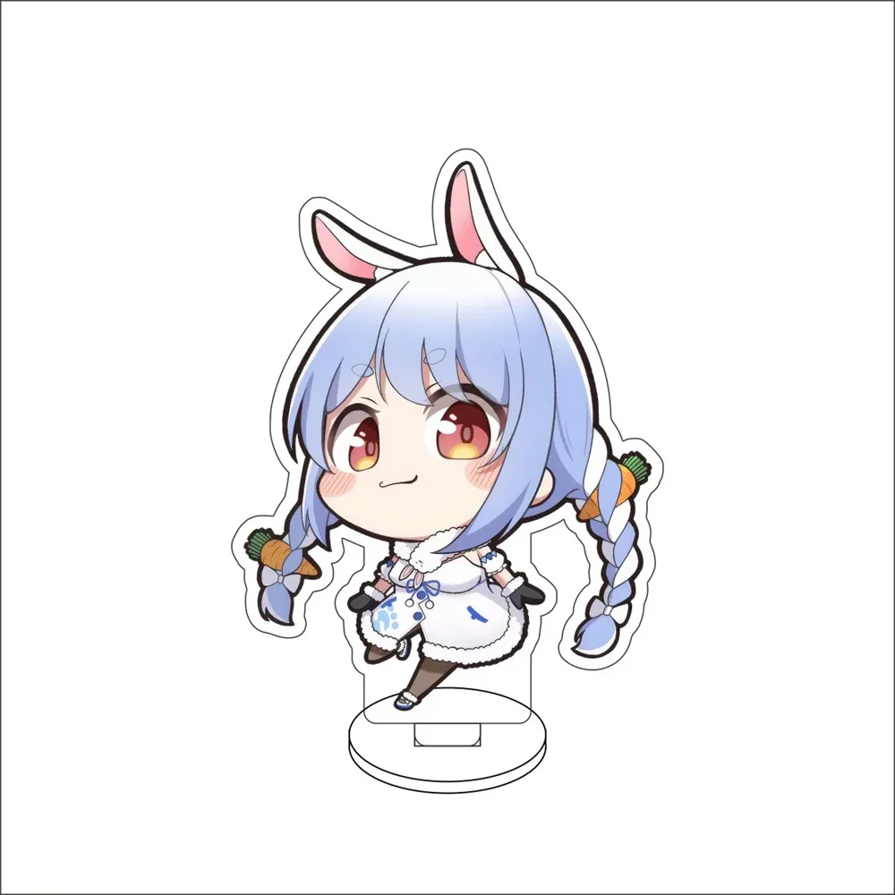 أنيمي Hololive YouTuber الاكريليك حامل الحلي Akai Haato Hoshimati Suisei Robocosan Tokino Sora الشكل حامل هدايا عيد الميلاد #6