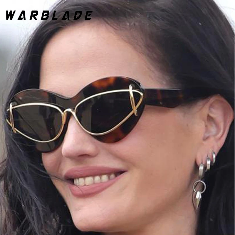 

Y2k Punk Cat Eye Sunglasses Women 2025 Luxury Brand Designer Sun Glasses Women Men Outdoor Sports Windproof Goggles UV400 Очки