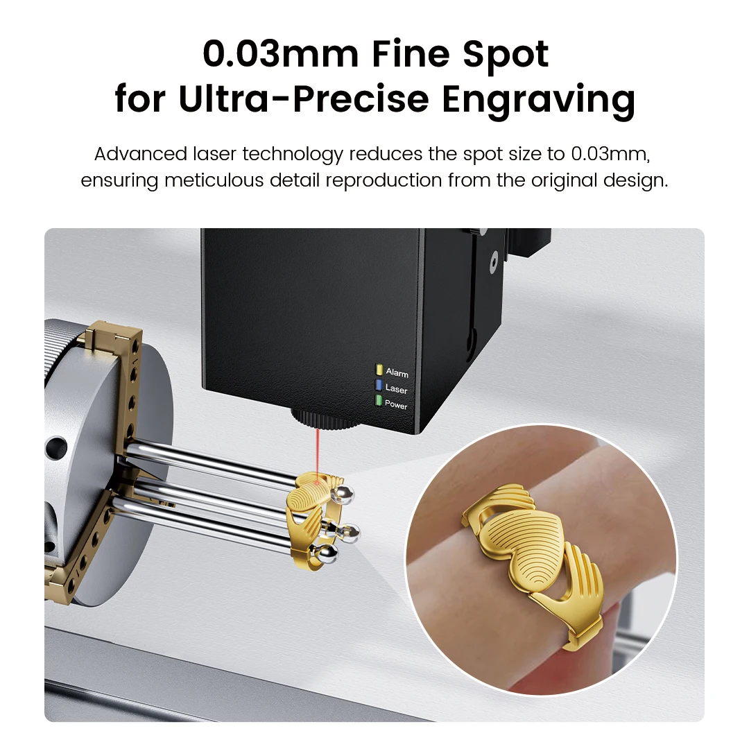 AlgoLaser 1064nm Infrared Laser Module Ultra Fine Laser Dot Laser Engraving Machine Accessory for Metal and Plastic Engraving