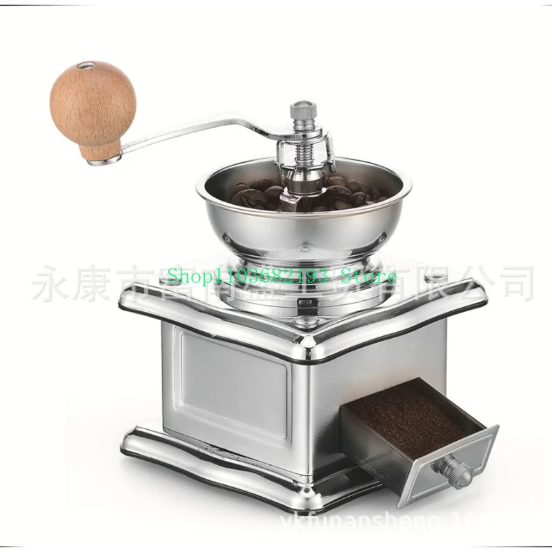 

Large Capacity Stainless Steel, Household Manual Coffee Grinder Coffee Grinder Thickness Adjustable