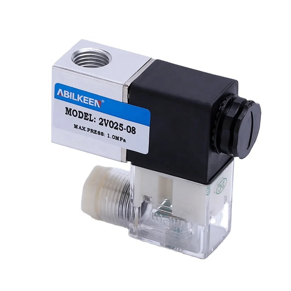 4V Series Dual Electric Solenoid Coil Pneumatic Control Valve AC220V/DC24V Two Position Five Way Solenoid Valve