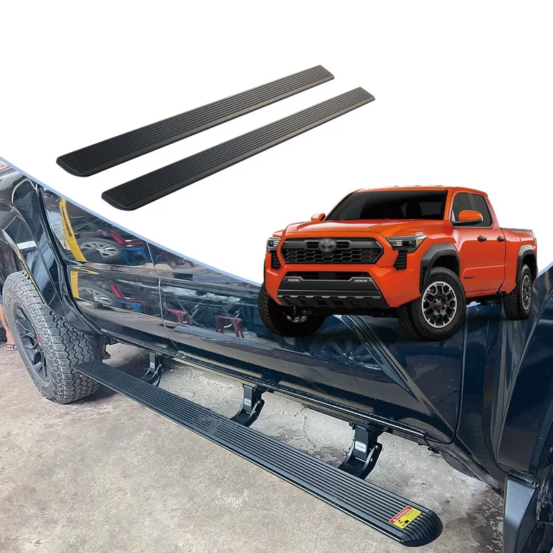 

Super Price LED Lights Car Padel SideSteps Electric Retractable Running Boards for tacoma