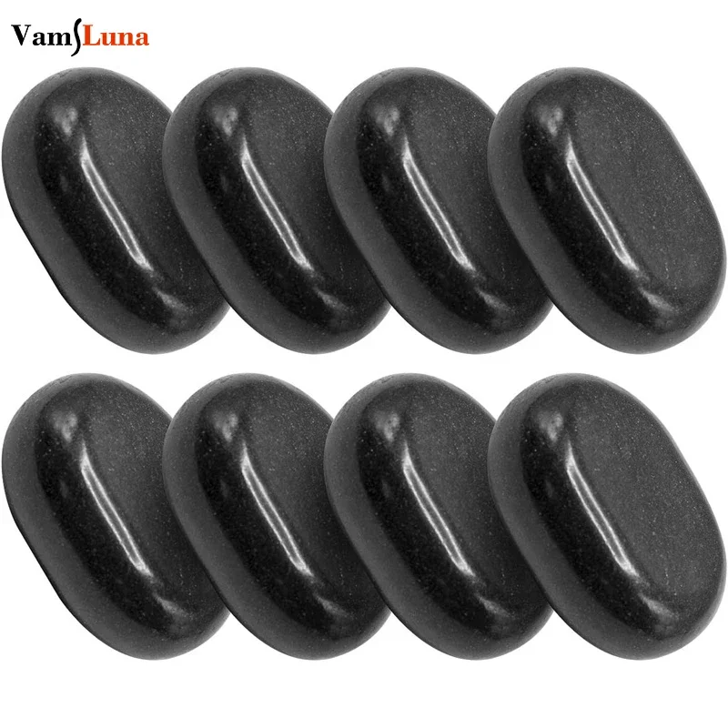 

Набор из 8 больших черных базальтовых камней для горячего массажа, отлично подходит для спа-салонов, массажной терапии, релаксации, способствует максимальной функциональности кровеносной системы.