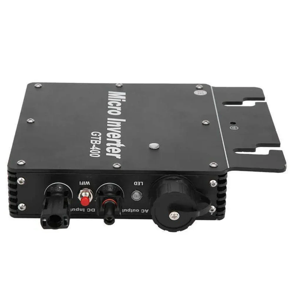 GTB-400 400W Micro Inversor Solar Grid Tie Micro Inversor 110/220V Liga de Alumínio Micro Inversor 18.5x16x3.5cm