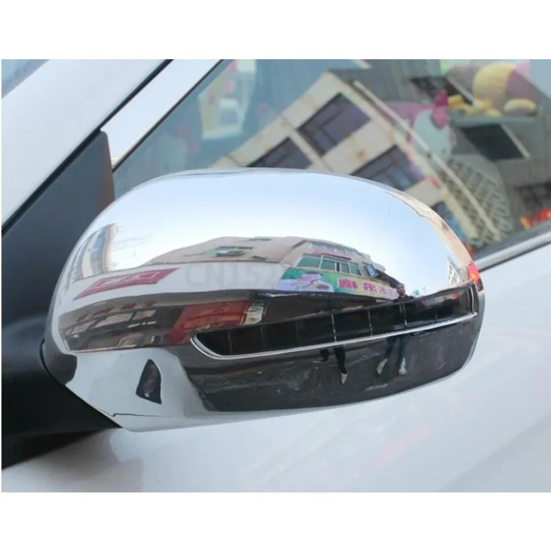 

2Pcs ABS Chromed Side Door Rearview Mirror Cover Trims Car Accessories Fit For KIA K2 2011 2012 2013 2014 2015 2016 2017