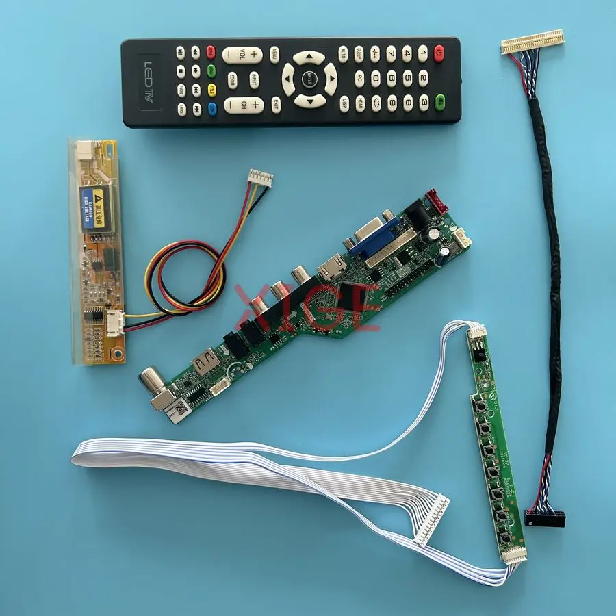 For HSD150PX15 HSD150PX14 HSD150PX16 HSD150PX17 Matrix Controller Board Kit LVDS 30-Pin 1024*768 HDMI+VGA+AV+USB 1-CCFL 1024x768
