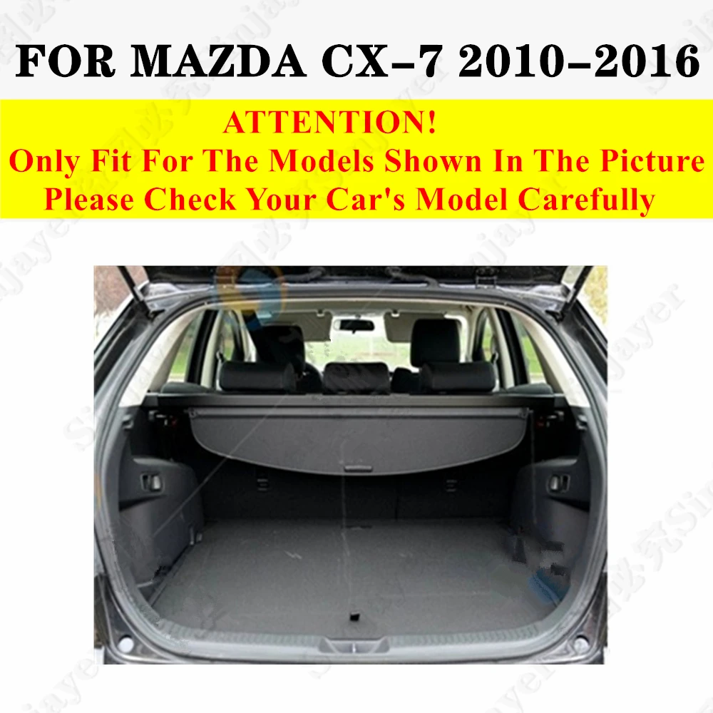 Custom Full Set Car Trunk Mat For Mazda CX-7 CX7 2016 2015 2014 2013 2012 2011 2010 Rear Cargo Liner Tail Boot Tray luggage Pad