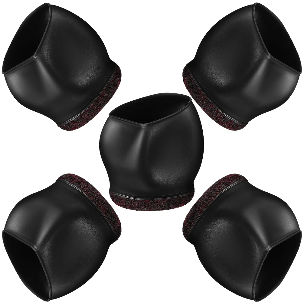 

5 Pcs Caster Cover Office Chair Cups Wheel Stoppers for Desk Slider Dining Hardwood Floors Tpe Furniture