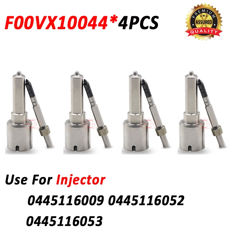 4pcs New Nozzle F00VX10044 Piezo Injector Sprayer FOOVX10044 For 0445116009 0445116052 0445116053