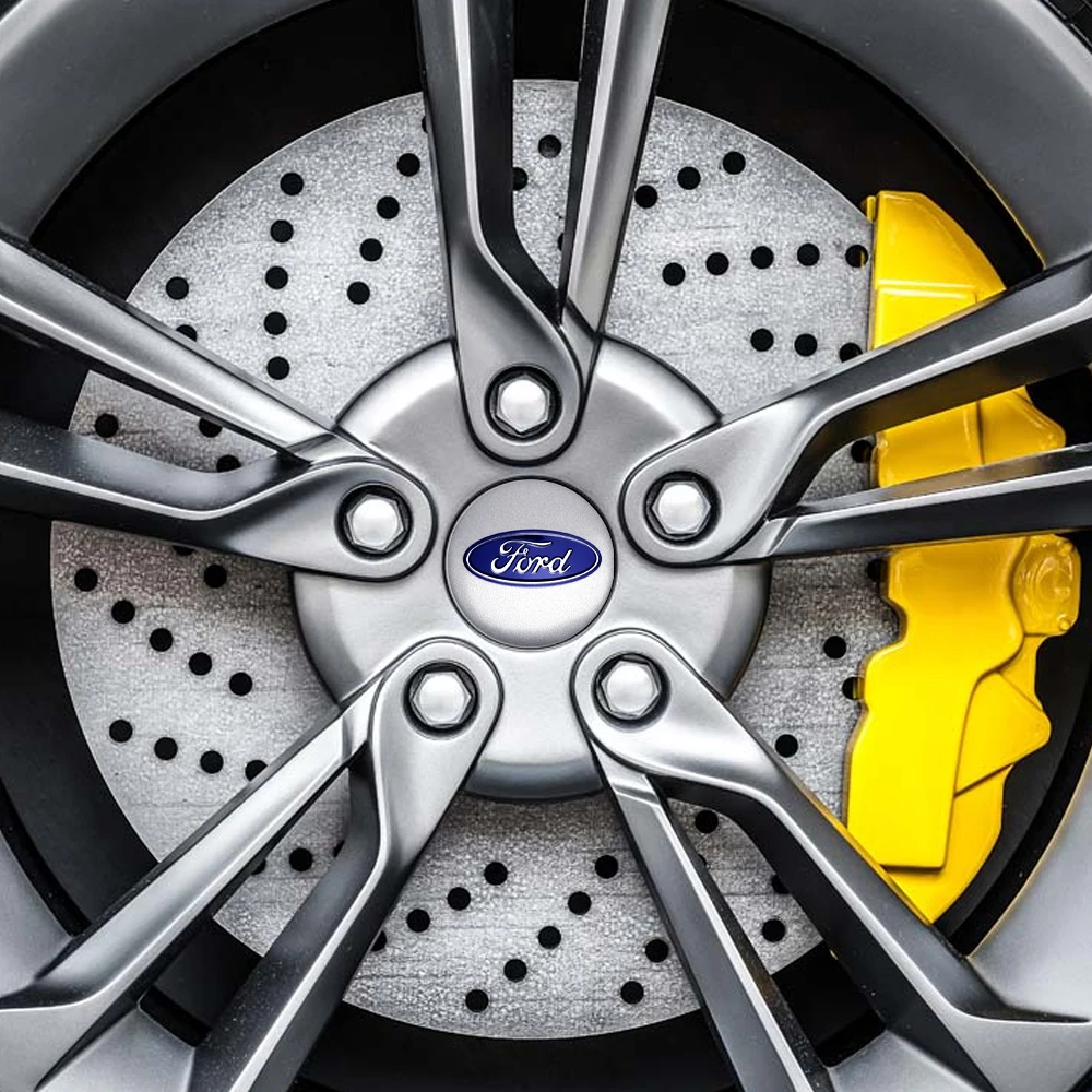 60MM Car Wheel Center Hub Cap Rim Cover Logo Decal For Ford ST Fiesta Focus Mk2 3 4 Edition Mondeo Fusion FOOSE Mustang Decor