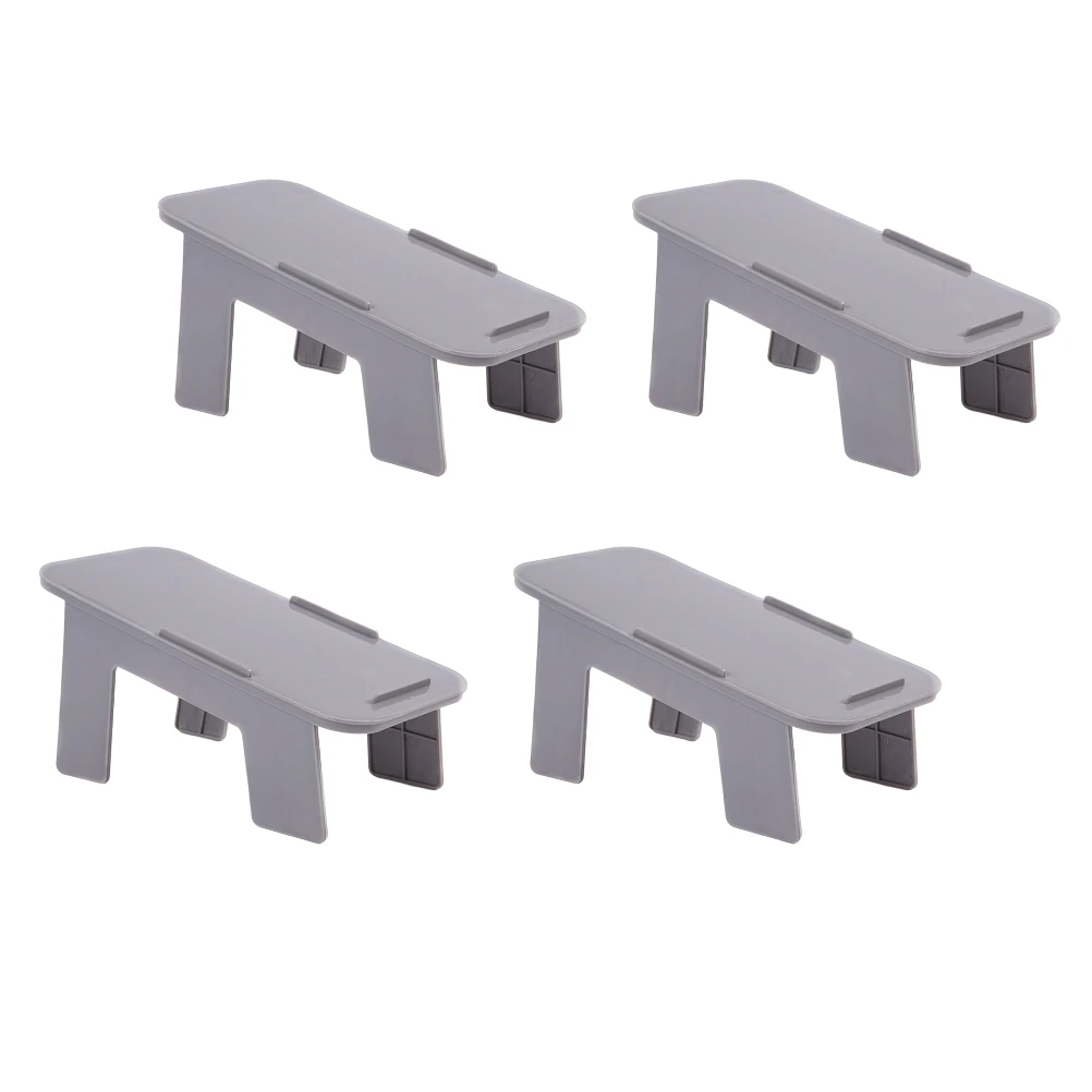 

4pcs Layers Rack Grey Space Saving Shoe Storage Holder Shoes Rack For Home Shoe Shop Shoes Accessories