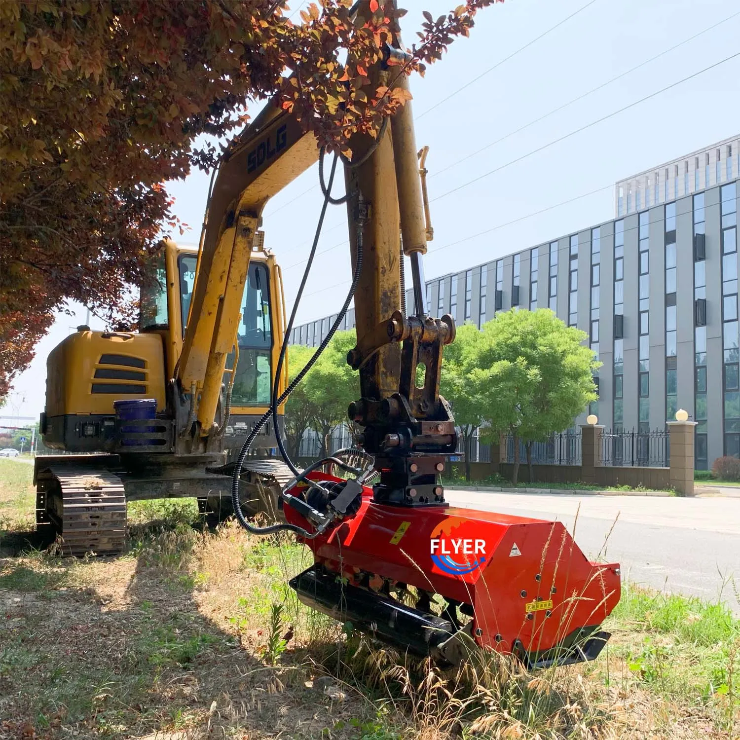 Three Point Linkage JE 80 Tractor Excavator Mower 80CM Cutting Width Engine Powered High Safety Farm Equipment