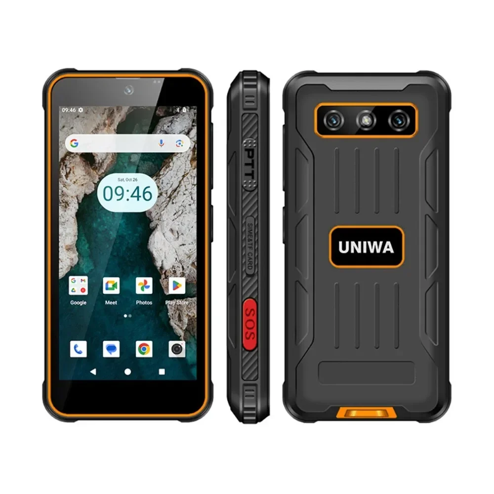 4 インチ NFC スマートフォン UNIWA R4 PLUS UNIWA R4-Plus Rugged Smartphones 4G Android 14 Octa Core 4GRAM+