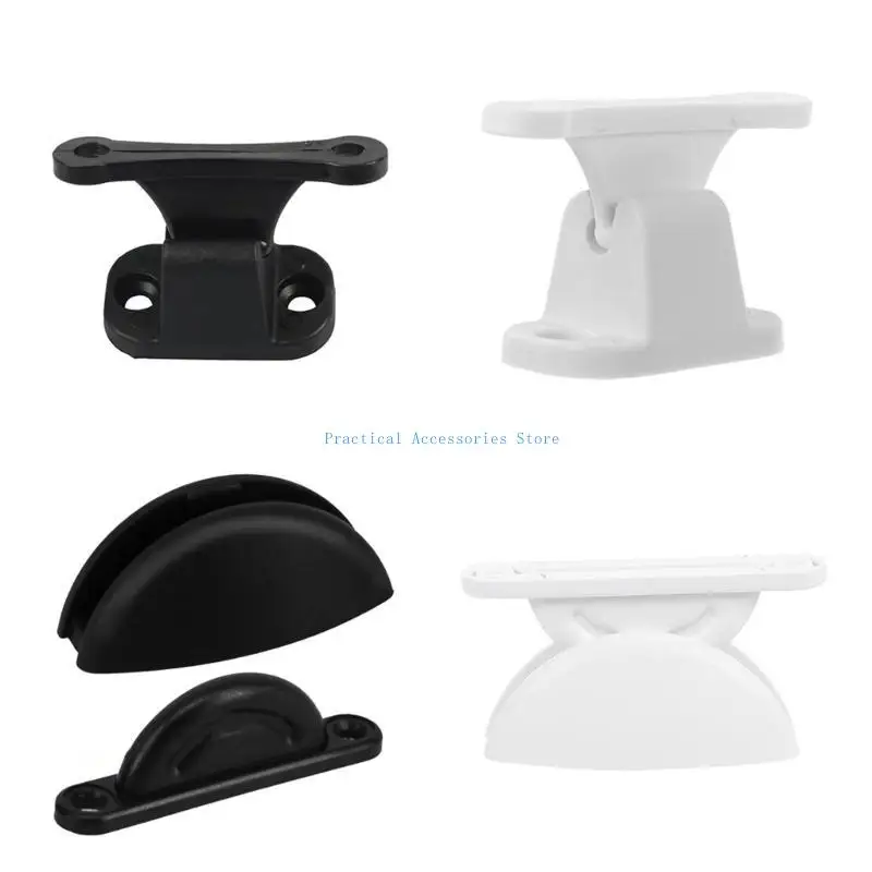 

U75E Nylon Door Latches Mount Limiter Stoppers Fit for RVs & Motorhomes Prevents Wall Damage Enhanced Stability Pack Of 2
