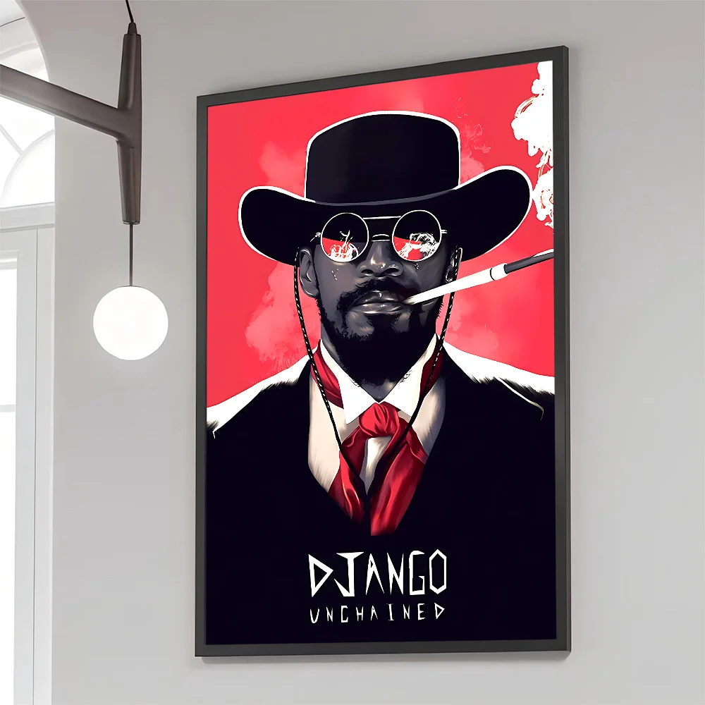 ملصق ورق كرافت كلاسيكي ، فن حائط ذاتي الصنع ، لوحة جمالية ، ملصق فيلم ، دي جانجو غير مسلسل ، غرفة ، بار ، مقهى ، 1 * * #2
